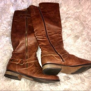 Rampage chestnut iverlee tall below knee boots